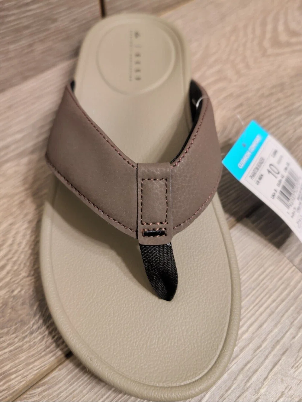 Men's Reef Phantom Bonzer Flip Flop Chocolate/Tan New US 10